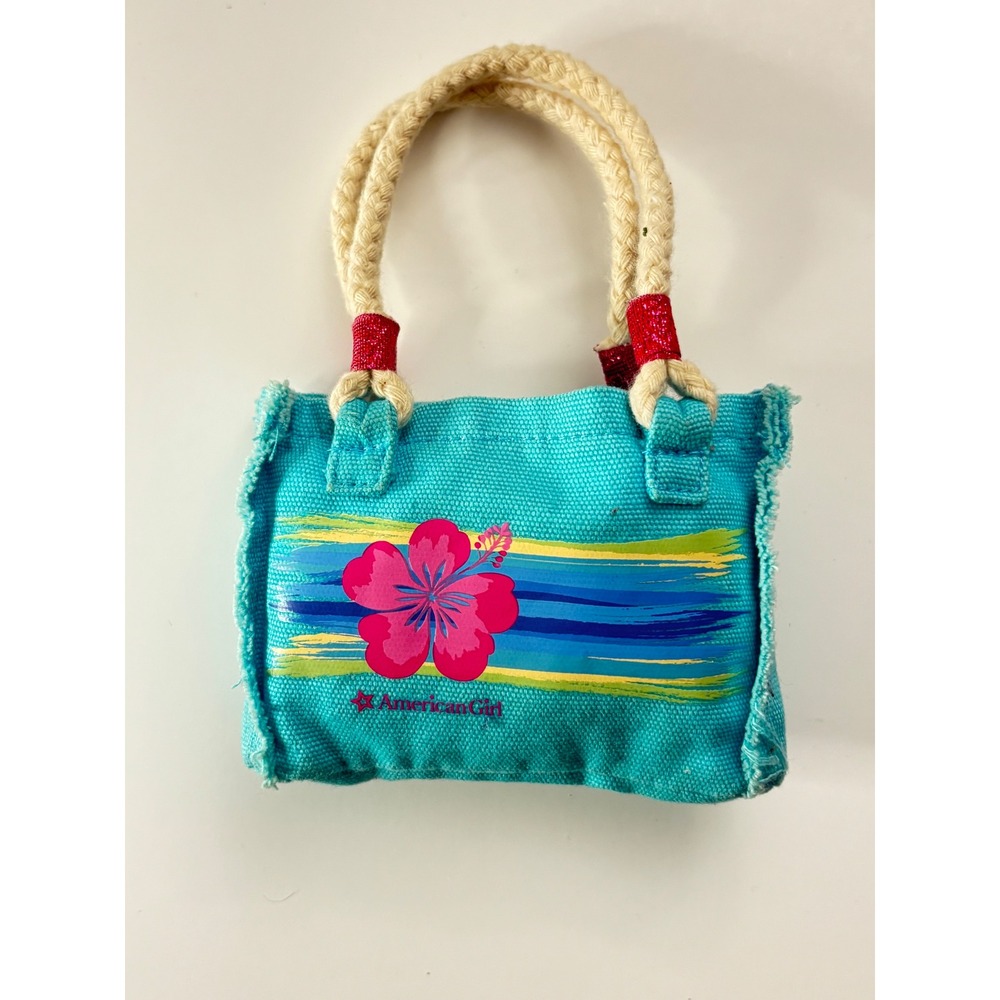 American Girl Sunny Isle Seaside Tote For Dolls 2014 Bag Purse Summer